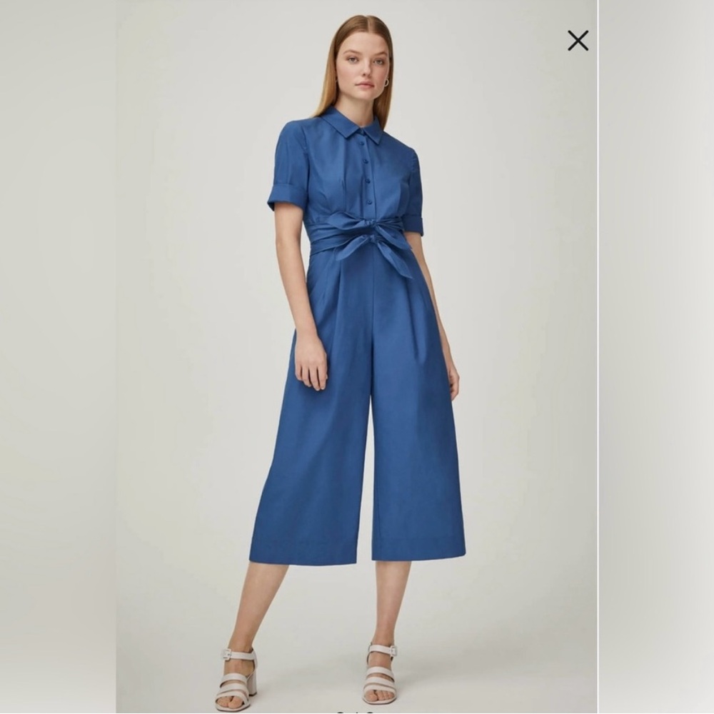 Gal Meets Glam Blue Sawyer Jumpsuit